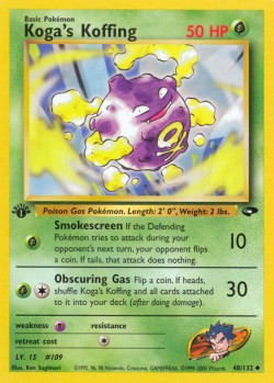 Carte Pokémon: Koga's Koffing