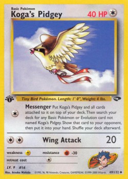 Carte Pokémon: Koga's Pidgey