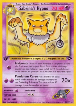 Carte Pokémon: Sabrina's Hypno