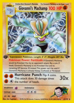 Carte Pokémon: Giovanni's Machamp