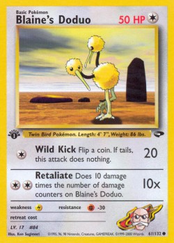 Carte Pokémon: Blaine's Doduo