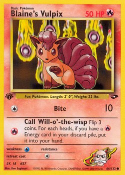 Carte Pokémon: Blaine's Vulpix