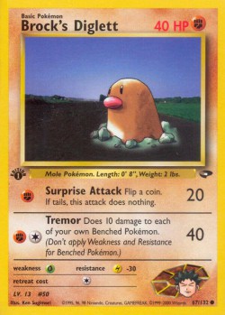 Carte Pokémon: Brock's Diglett