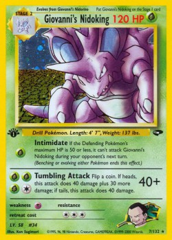 Carte Pokémon: Giovanni's Nidoking