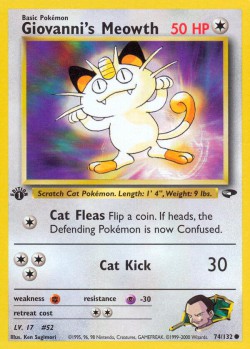 Carte Pokémon: Giovanni's Meowth