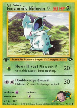 Carte Pokémon: Giovanni's Nidoran♀