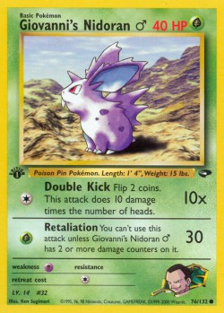 Carte Pokémon: Giovanni's Nidoran♂