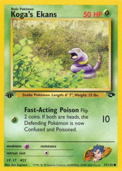Carte Pokémon: Koga's Ekans