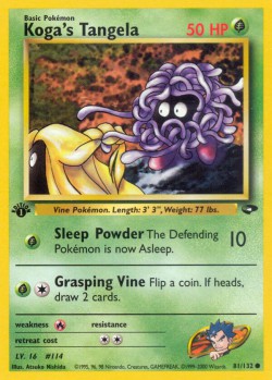 Carte Pokémon: Koga's Tangela