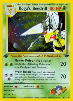 Carte Pokémon: Koga's Beedrill