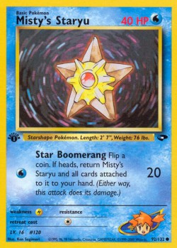 Carte Pokémon: Misty's Staryu