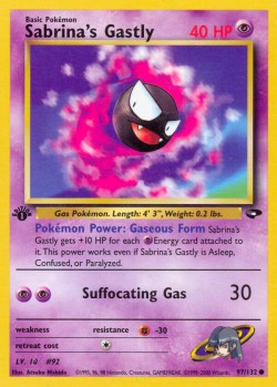 Carte Pokémon: Sabrina's Gastly