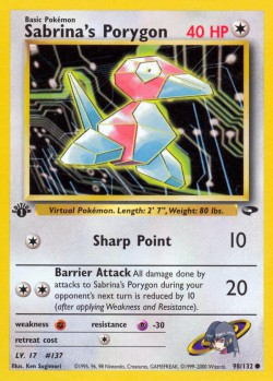 Carte Pokémon: Sabrina's Porygon