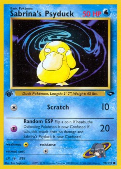Carte Pokémon: Sabrina's Psyduck