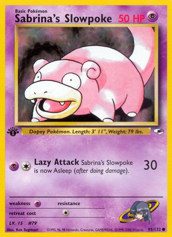 Carte Pokémon: Sabrina's Slowpoke [Ramoloss de Morgane]