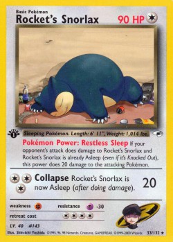 Carte Pokémon: Sabrina's Snorlax