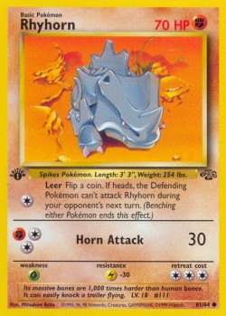 Carte Pokémon: Rhyhorn