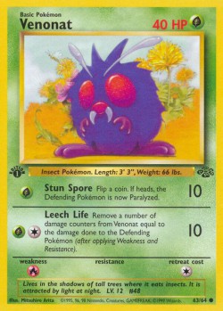 Carte Pokémon: Venonat