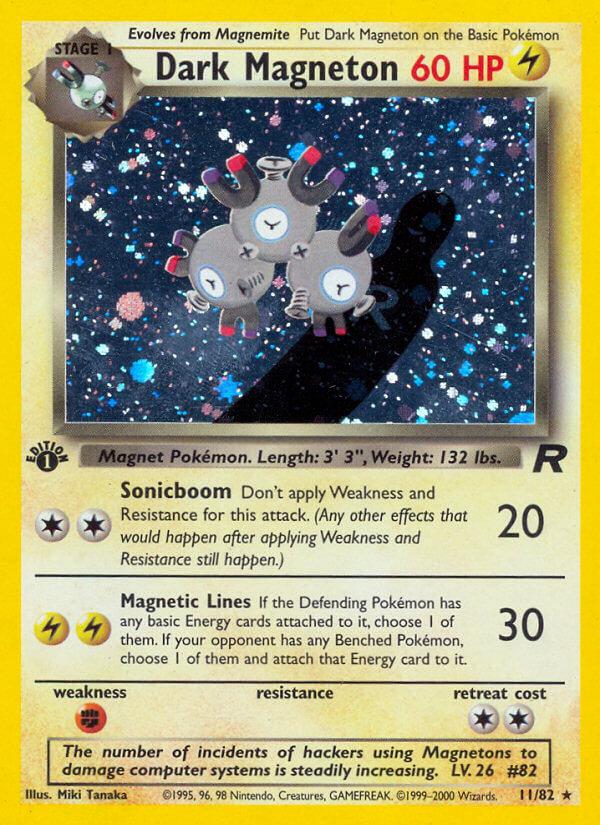 Carte Pokémon: Dark Magneton [Magneton obscur]