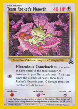 Carte Pokémon: Team Rocket's Meowth