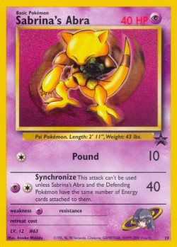 Carte Pokémon: Sabrina's Abra