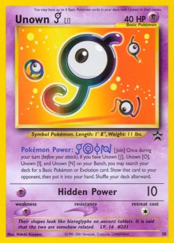 Carte Pokémon: Unown [J]