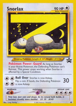 Carte Pokémon: Snorlax