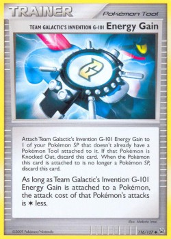 Carte Pokémon: Team Galactic's Invention G-101 Energy Gain
