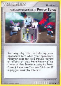 Carte Pokémon: Team Galactic's Invention G-103 Power Spray