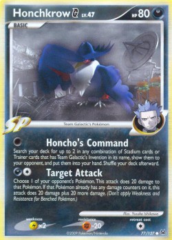 Carte Pokémon: Honchkrow G