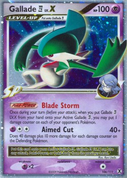 Carte Pokémon: Gallade 4 LV.X
