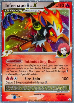Carte Pokémon: Infernape 4 LV.X