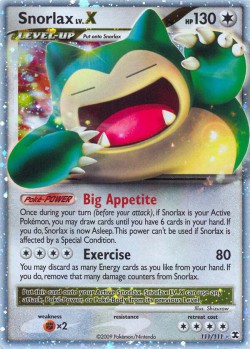 Carte Pokémon: Snorlax LV.X