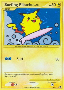 Carte Pokémon: Surfing Pikachu