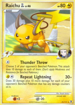 Carte Pokémon: Raichu GL