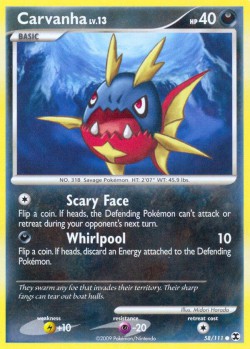 Carte Pokémon: Carvanha