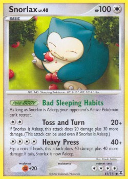 Carte Pokémon: Snorlax