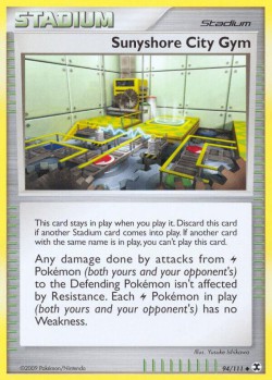Carte Pokémon: Sunyshore City Gym