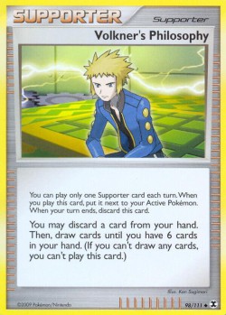 Carte Pokémon: Volkner's Philosophy