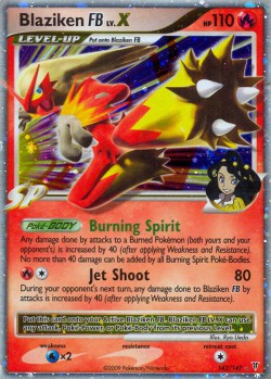 Carte Pokémon: Blaziken FB LV.X