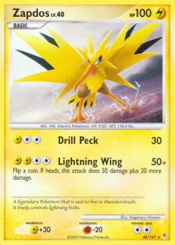Carte Pokémon: Zapdos