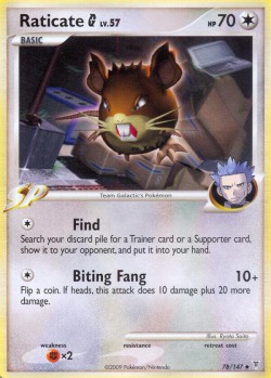Carte Pokémon: Raticate G