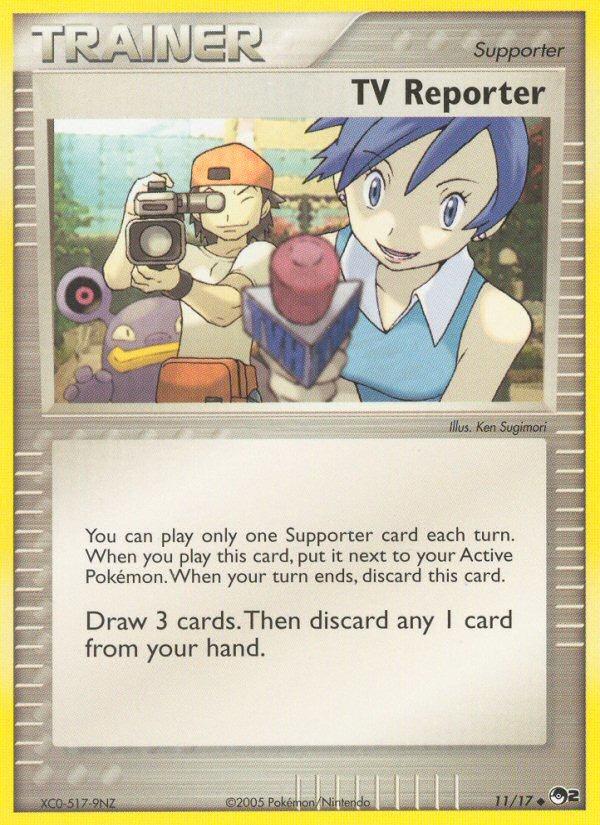 Carte Pokémon: TV Reporter [Journaliste télé]