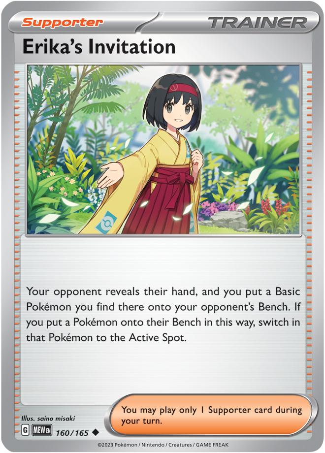 Carte Pokémon: Erika's Invitation [Invitation d'Erika]