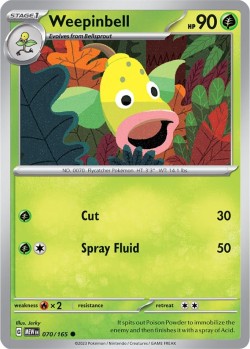 Carte Pokémon: Weepinbell