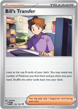 Carte Pokémon: Bill's Transfer