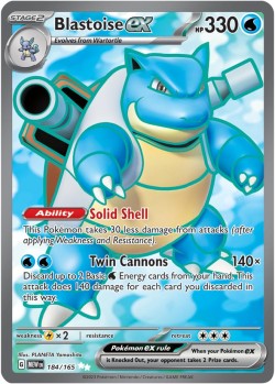 Carte Pokémon: Blastoise ex