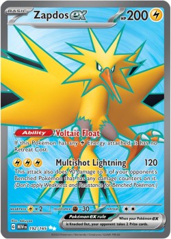 Carte Pokémon: Zapdos ex