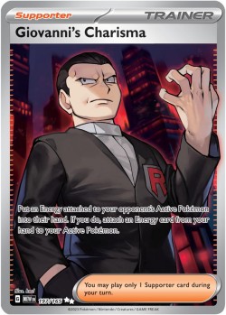 Carte Pokémon: Giovanni's Charisma