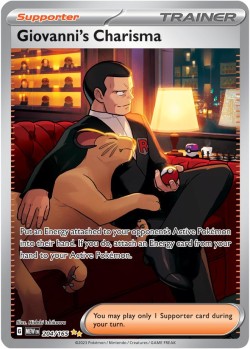 Carte Pokémon: Giovanni's Charisma